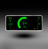 Conjunto de instrumentos digitales LED Intellitronix con placa frontal negra para Jeep 63-72