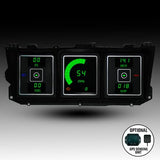 Conjunto de instrumentos digitales LED Intellitronix con placa frontal negra para Ford Bronco 73-79/78-79