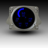 Conjunto de instrumentos digitales LED Intellitronix con placa frontal negra para Ford Bronco 66-77