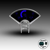 Intellitronix LED Digital Gauge Cluster Set With Black Faceplate For 1955-1956 Chevrolet Bel Air