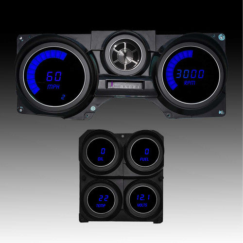 Intellitronix LED Digital Gauge Panel With Black Faceplate For 78-88 Pontiac Grand Prix