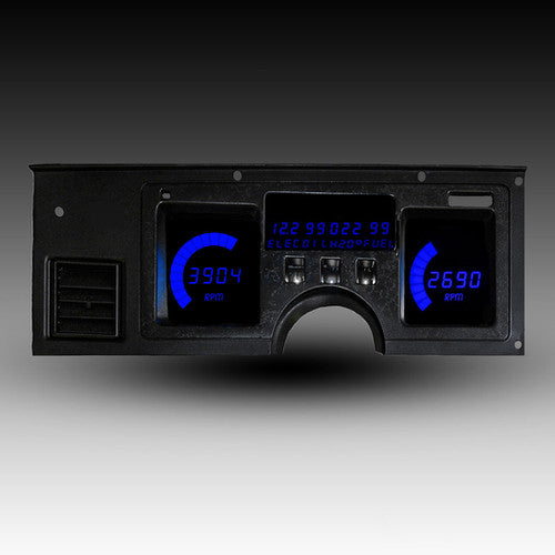 Conjunto de instrumentos digitales LED Intellitronix con placa frontal negra para Chevrolet Corvette 1984-1989