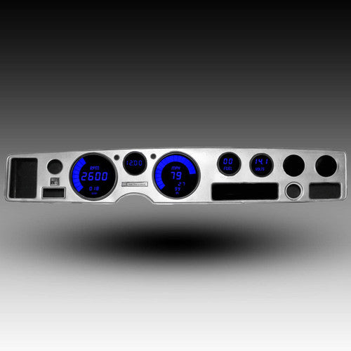 Intellitronix LED Digital Gauge Cluster Set With Black Faceplate For 1970-1981 Pontiac Firebird
