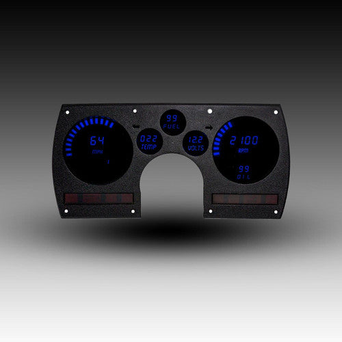 Conjunto de instrumentos digitales LED Intellitronix con placa frontal negra para Chevrolet Camaro 82-90
