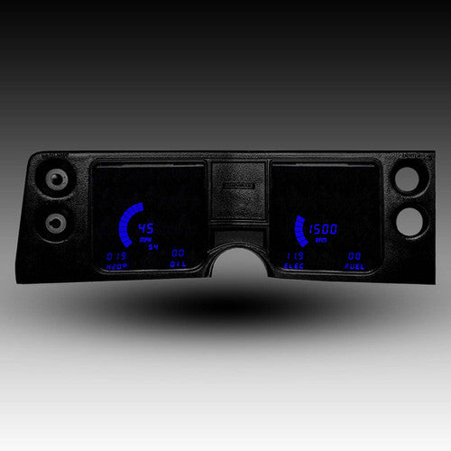 Intellitronix LED Digital Gauge Cluster Set With Black Faceplate For 68 Chevrolet Chevelle
