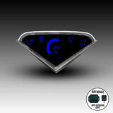 Intellitronix LED Digital Gauge Cluster Set With Black Faceplate For 1955-1959 Chevrolet Truck