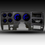 Conjunto de instrumentos digitales LED Intellitronix con placa frontal negra para camionetas Chevrolet 73-87