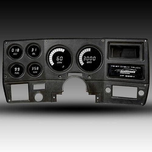 Chevy Truck DIGITAL DASH PANEL FOR 1973-1987 Gauges GMC Intellitronix WHITE LEDs