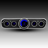 Conjunto de instrumentos digitales LED Intellitronix con placa frontal negra para Ford Mustang 1965-1966