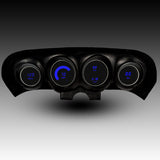 Conjunto de instrumentos digitales LED Intellitronix con placa frontal negra para Ford Mustang 69-70