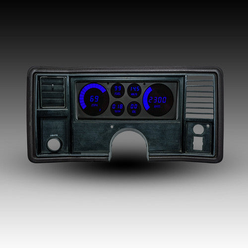 Intellitronix LED Digital Gauge Cluster Set With Black Faceplate For 78-88 Chevrolet El Camino / Monte Carlo