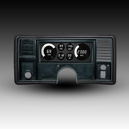 1978-1988 Monte Carlo Digital Dash Panel White LED Gauges