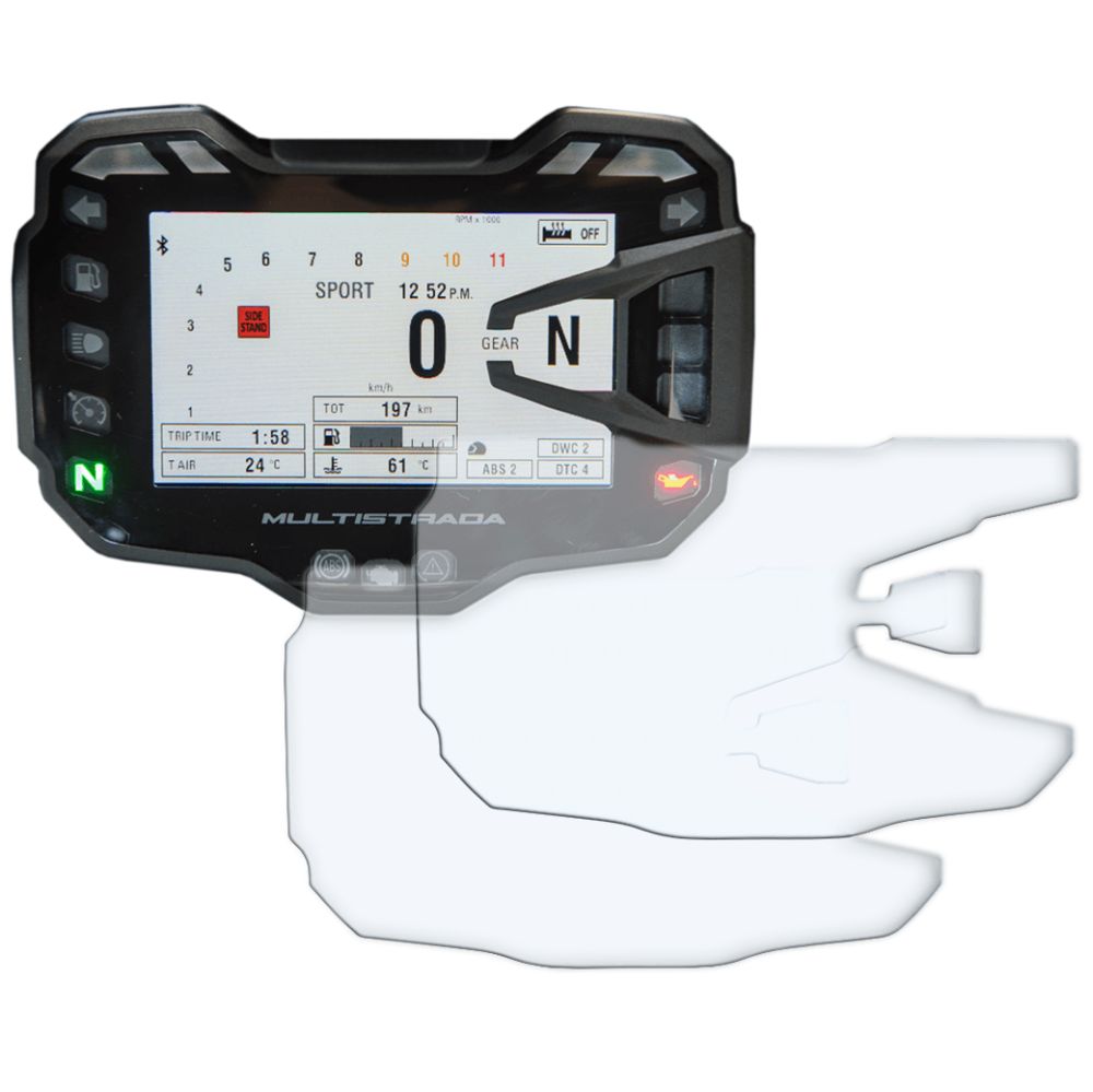 R&G Racing Clear Dashboard Screen Protector Kit DSP-DUC-001CL