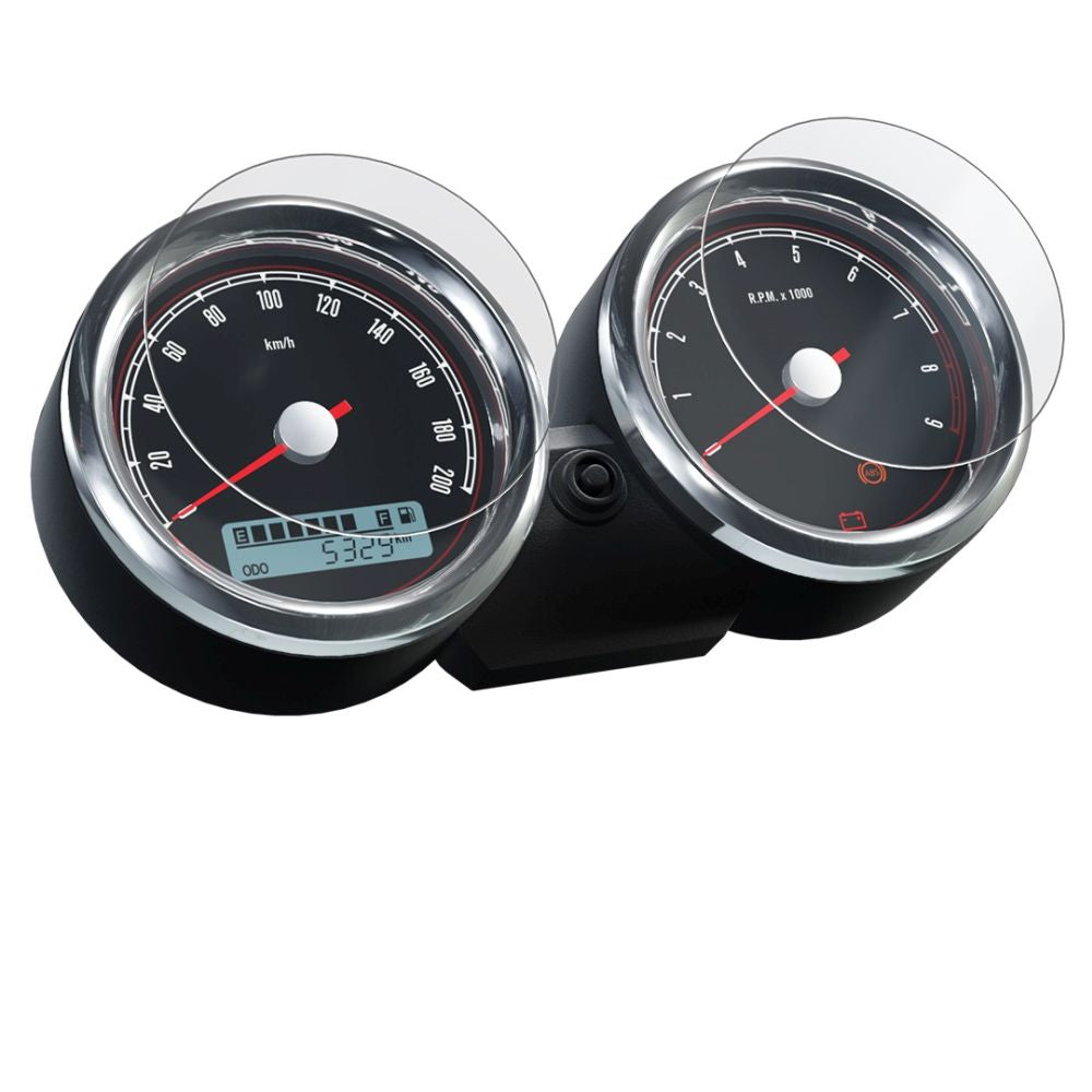 R&G Racing Clear Dashboard Screen Protector Kit For 2019-2023 Royal Enfield Continental GT 650