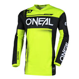 Camiseta de Motocross 242 O'Neal Element Racewear Negro / Neón Camiseta de Motocross