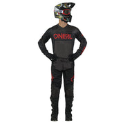 Motocross Jersey 242 O'Neal Element Racewear Black / Grey / Red Motocross Jersey