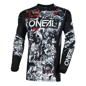 Motocross Jersey 242 O'Neal Element Attack Black / White Motocross Jersey