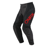O'neal Element Racewear Motocross Pants -  Black / Grey / Red - Youth