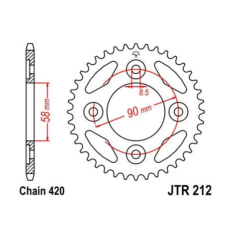 Steel Rear Sprocket 35T for Street HONDA Grom 2014-2016