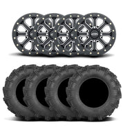 ITP Velocity Inertia 15" Matte Black Wheels And Cryptid Tires [32x10-15]