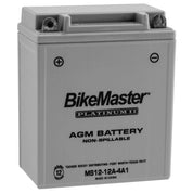 BikeMaster AGM 12V Platinum Battery For Honda SL350K Motosport 1969-1970 Grey