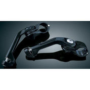 Kuryakyn Gloss Black 1.25 Engine Guard Long Arm Mount Highway Pegs Harley Honda