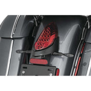 Kuryakyn Custom Rear Turn Signal and License Plate Mount for Indian Satin Black