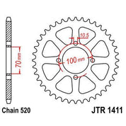 Front & Rear Sprocket Kit for KAWASAKI KLT250 C1,C2,C3 Prairie 83-85 JT Sprockets