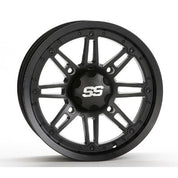 ITP SS216 12" Matte Black Wheels And Mud Lite II Tires [25x10-12]