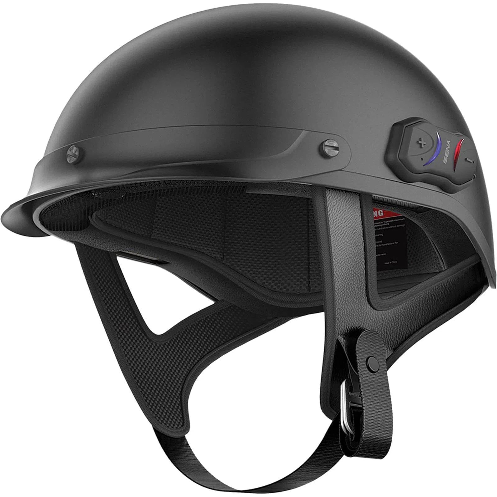 SENA Cavalry Bluetooth Half Helmet Matte Black MD Cavalry-CL-MB-M