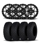 ITP Tornado 15" Matte Black Wheels And Coyote Tires [33x10R-15]