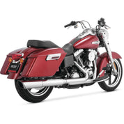 Vance & Hines 16801 Switchback Twin Slash 2:1 Slip-On; Chrome