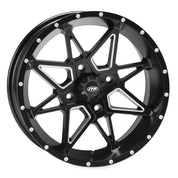 ITP Tornado 14" Matte Black Wheels And Mud Lite Tires [27x10-14]