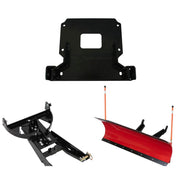 Denali Black UTV Snow Plow Kit For Polaris Ranger Crew XP 900 2013-2019