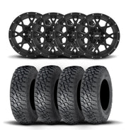 ITP Hurricane 15" Matte Black Wheels And Tenacity Tires [32x10R-15]