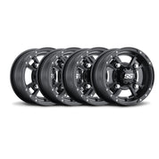 ITP Set of 4 SS112 Sport Alloy Wheel Black 10x5 4/156 3+2