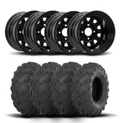 ITP Delta Steel 12" Wheels And Mud Lite Tires [24x8-12]