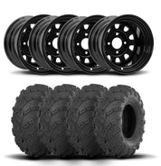 ITP Delta Steel 12" Wheels And Mud Lite Tires [24x8-12]