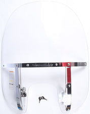 National Cycle Clear SwitchBlade 2-Up Quick Release Windshield With Mount Kit, Straight Forks