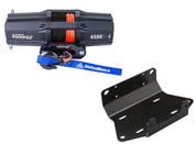 Viper V2 ATV Winch Kit 4500 lb Standard Spool With 40 Feet Black Synthetic Rope With Mount For Yamaha Grizzly 550/700 2009-2014