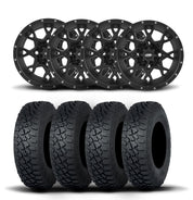 ITP Hurricane 15" Matte Black Wheels And Tenacity XNR Tires [35x9.5R-15]