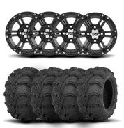 ITP SS212 14" Matte Black Wheels And Mud Lite Tires [28x12-14]