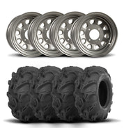 ITP Delta Steel 12" Wheels And Mega Mayhem Tires [28x11-12]