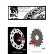 520 BMOR Chain, Front & Rear Sprocket Kit for YAMAHA YFZ350 Banshee 1989-2006