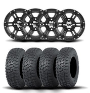 ITP SS212 14" Matte Black Wheels And Terra Hook Tires [27x9-14]