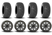 System 3 SB-7 Beadlock Titanium 15" Wheels And SS360 Sand/Snow Tires [31x10-15]