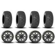 System 3 SB-7 Beadlock Titanium 15" Wheels And SS360 Sand/Snow Tires [31x10-15]