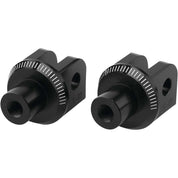 Puig Adventure Footpeg Adaptors Black Front - 6703N