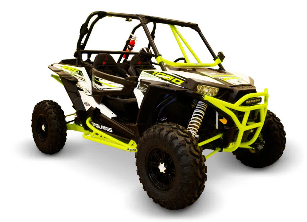 DragonFire Racing RacePace Nerf Bars for 2 Seat Polaris XP 1000 and RZR 900 - Lime Squeeze - 01-1128