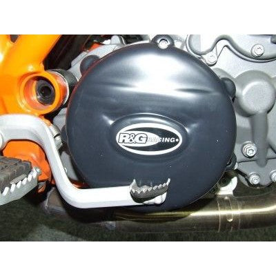 R&G Racing Black Engine Case Covers Crank For 2005-2008 KTM 950 Supermoto R